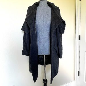 Charcoal Zara Basic Winter Coat